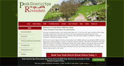 Desktop Screenshot of peakdistrictspa.co.uk